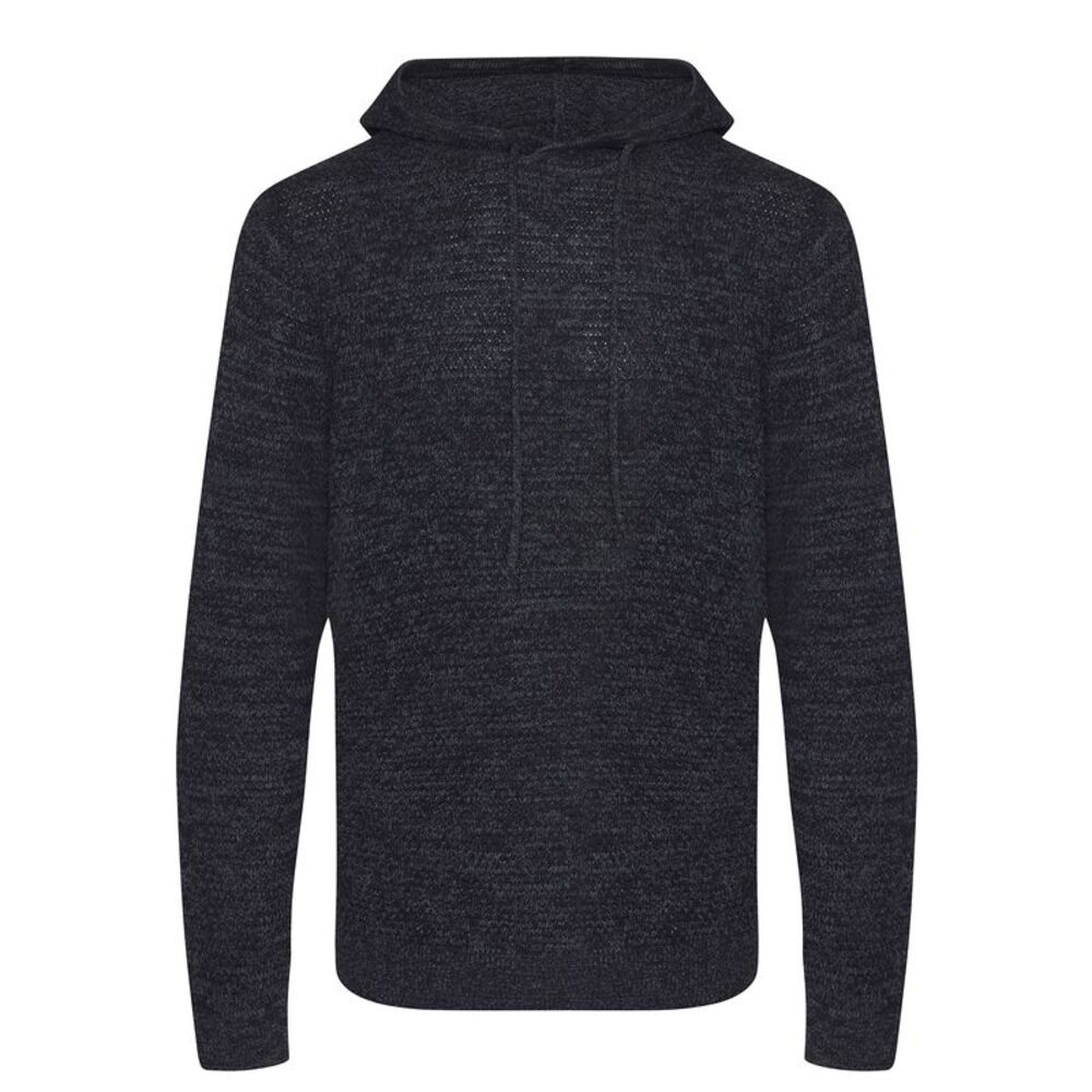 Ecologie Mens Iguazu Knitted Hoodie / Charcoal/Black